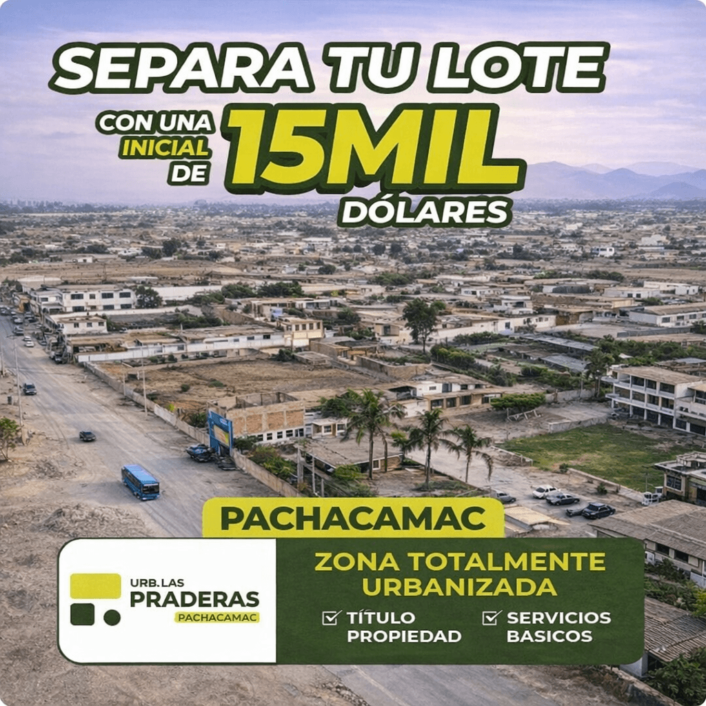Plano departamento LOTES EN PROYECTOS INMOBILIARIOS PACHACÁMAC
